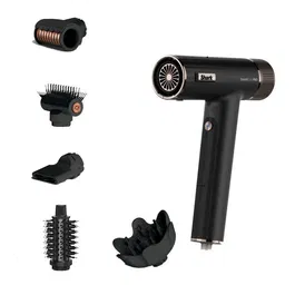 Shark HD752EU SpeedStyle Pro Séchoir Cheveux 1750 W 5-en-1 avec Technologie IQ et Diffuseur Anti-Frisottis - Inclus 5 Accessoires