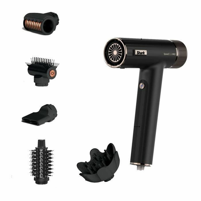Shark HD752EU SpeedStyle Pro 5-en-1 Noir et Argent Shark HD752EU SpeedStyle Pro 5-en-1 Noir et Argent