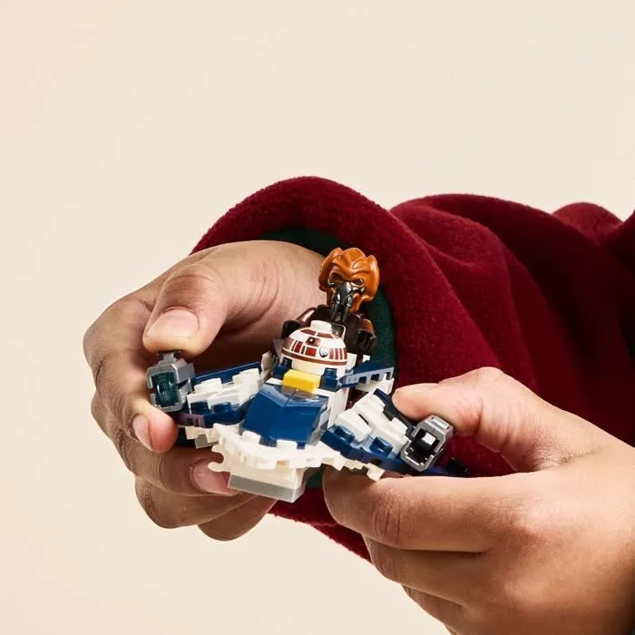 LEGO 75400 Star Wars Microfighter Chasseur Jedi de Plo Koon - Set de Construction 89 Pièces avec Minifigurine - Jeu Enfant 6 Ans et Plus