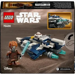 LEGO 75400 Star Wars Microfighter Chasseur Jedi de Plo Koon - Set de Construction 89 Pièces avec Minifigurine - Jeu Enfant 6 Ans et Plus