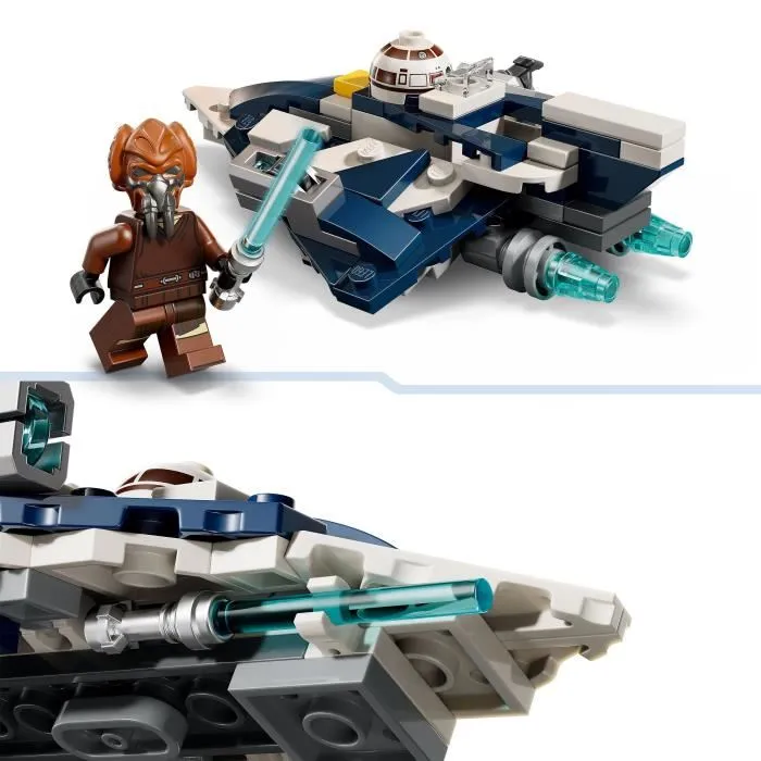 LEGO 75400 Star Wars Microfighter Chasseur Jedi de Plo Koon - Set de Construction 89 Pièces avec Minifigurine - Jeu Enfant 6 Ans et Plus