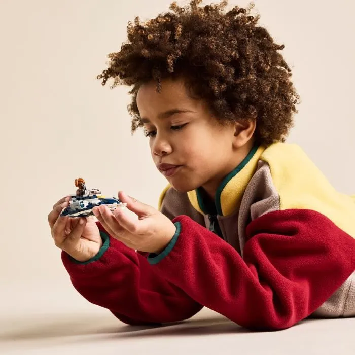 LEGO 75400 Star Wars Microfighter Chasseur Jedi de Plo Koon - Set de Construction 89 Pièces avec Minifigurine - Jeu Enfant 6 Ans et Plus