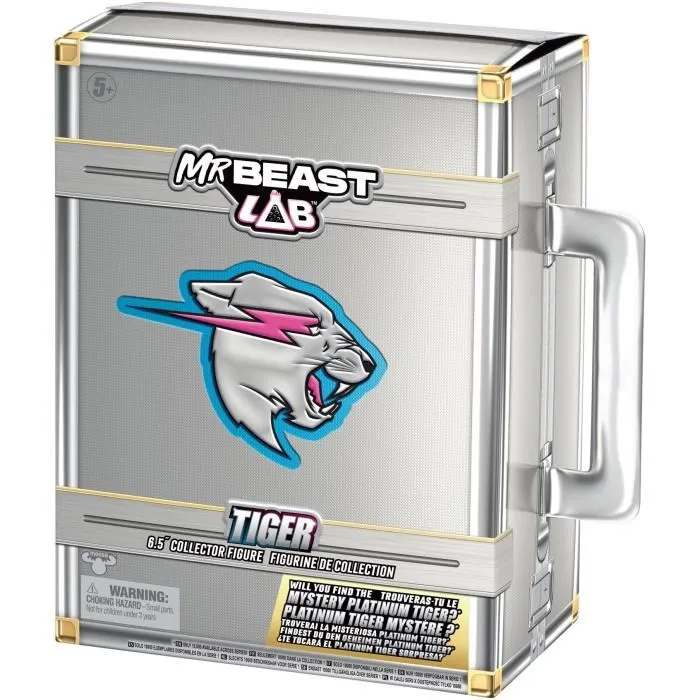Moose Toys Figurine Collector Tigre Mr. Beast Lab - Figurine articulée détaillée de 15.8 cm - Collection MrBeast Lab ULTIME Moose Toys Figurine Collector Tigre Mr. Beast Lab - Figurine articulée détaillée de 15.8 cm - Collection MrBeast Lab ULTIME