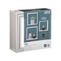 5Five Lot de 3 étagères cube blanches MDF 3 tailles 57x57x45 / 27x27x12 / 30x30x12 cm