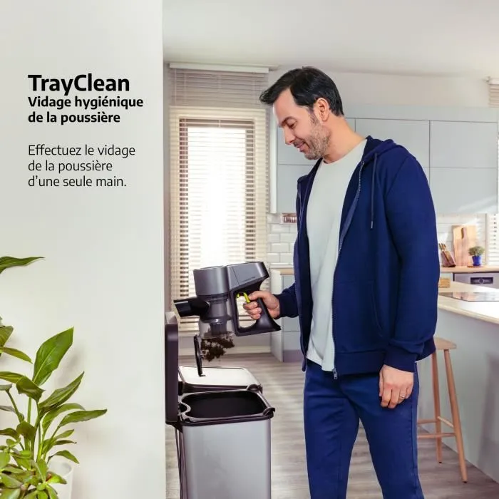 Beko Aspirateur Balai sans fil VRT84225VI - 100 Air Watts - Brosse éclairée - Autonomie 45 min - Bac à poussière 0.55 L - Technologie Actiflex