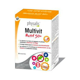 PHYSALIS Multivit Actif 50+ Complément Alimentaire 30 Comprimés