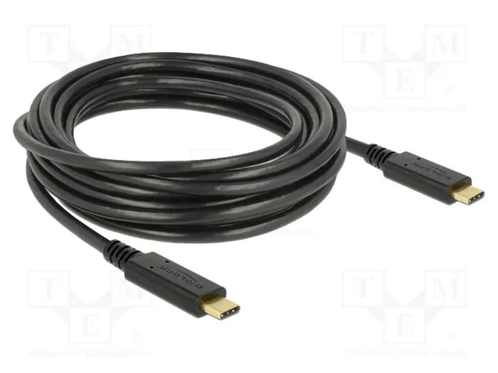 DELOCK Câble USB 2.0 vers USB-C, 4m, Noir DELOCK Câble USB 2.0 vers USB-C, 4m, Noir