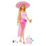 Barbie Beach Day - Poupée blonde en maillot de bain et accessoires de plage