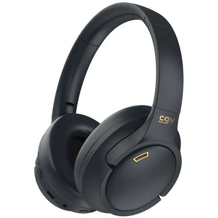 CGV Casque Bluetooth sans fil SonicVibe ANC avec réduction active du bruit, microphone intégré, égaliseur personnalisable et application - Noir CGV Casque Bluetooth sans fil SonicVibe ANC avec réduction active du bruit, microphone intégré, égaliseur personnalisable et application - Noir