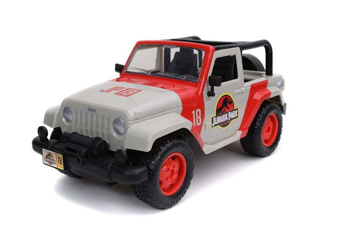 Jurassic World Jeep Wrangler Voiture Télécommandée 1:16 Jurassic World Jeep Wrangler Voiture Télécommandée 1:16