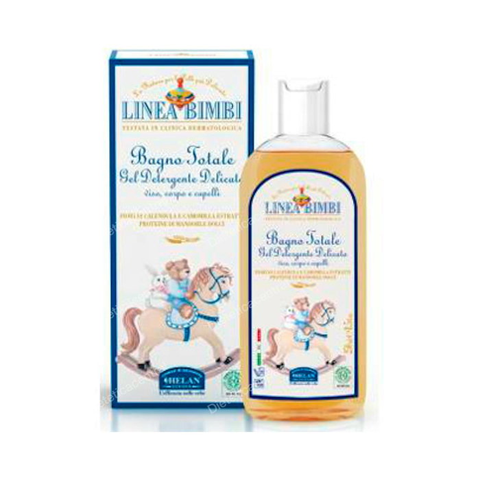 LINEA BIMBI Shampoing Douche Corps Total Bébé 250 ml - Extrait de Calendula & Camomille - Sans Parabens, SLS/SLES - Nettoyant Doux pour Peau et Cheveux Sensibles LINEA BIMBI Shampoing Douche Corps Total Bébé 250 ml - Extrait de Calendula & Camomille - Sans Parabens, SLS/SLES - Nettoyant Doux pour Peau et Cheveux Sensibles