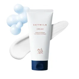 SKYMILK Crème Hydratante Visage au Lait d'Ânesse et Panthenol, 120 ml