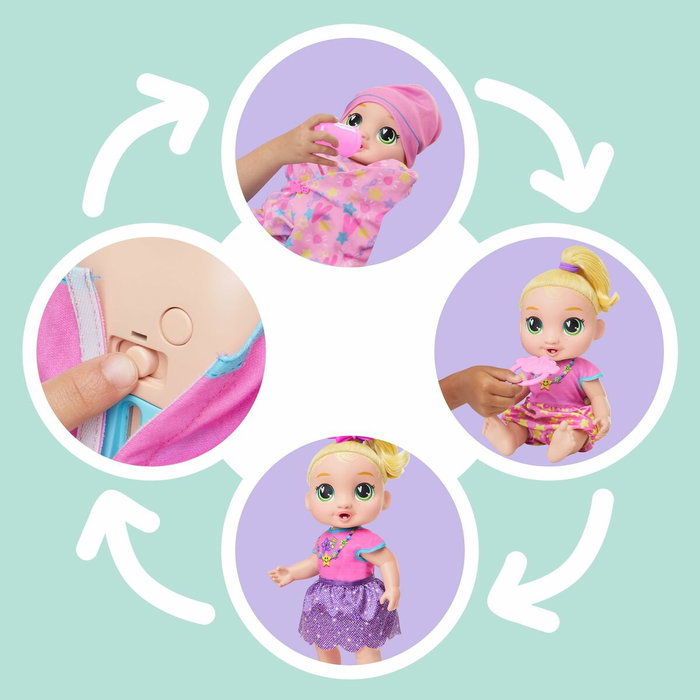 Hasbro Baby Alive Bébé grandit LaLa GooGoo, poupée interactive