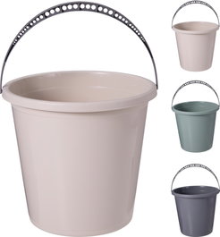 Basics Seau avec poignée 10 l couleurs assorties