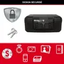 Master Lock L1200 Coffre-fort ignifugé pour documents et supports multimédia, résistance 30 min à 843°C, verrouillage clé, homologué UL/ETL