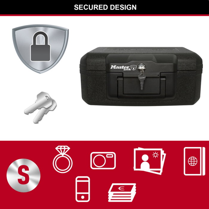 Master Lock L1200 Coffre-fort ignifugé pour supports multimédias Master Lock L1200 Coffre-fort ignifugé pour supports multimédias