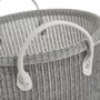 BigBuy Home Panier Multi-usages Blanc Gris Polyester (3 Unités)