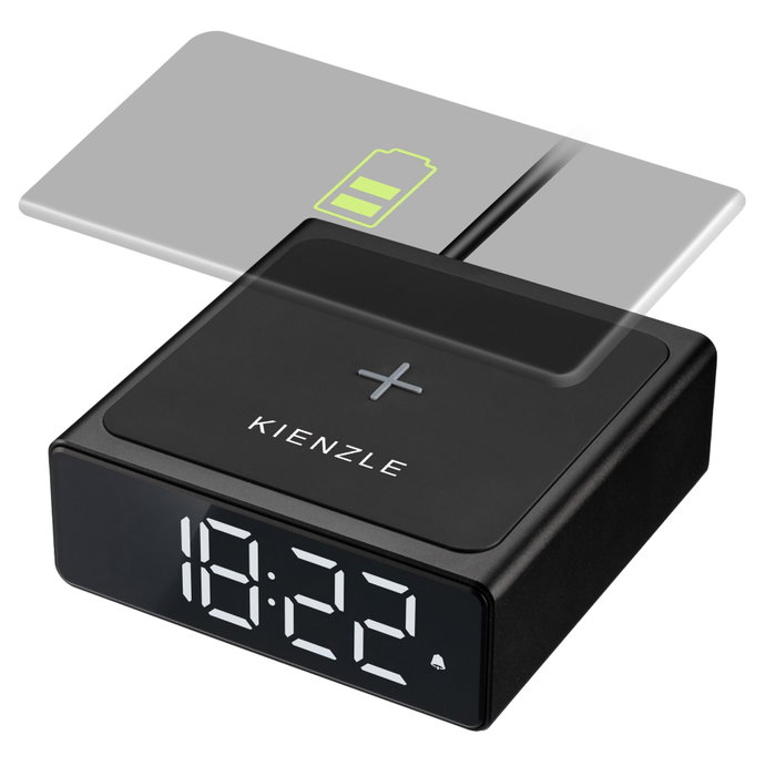KIENZLE Réveil Numérique avec Charge Sans Fil Noir KIENZLE Réveil Numérique avec Charge Sans Fil Noir