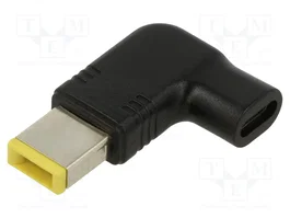 AKYGA Adaptateur USB C vers Slim Tip 100W noir angulaire