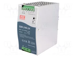 MEAN WELL SDR-240-24 Alimentation à impulsions pour rail DIN 240W 24VDC 10A