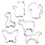 Lily Cook Lot d'emporte-pièces animaux en acier inoxydable