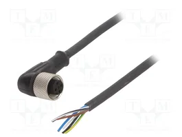 TELEMECANIQUE SENSORS Câble pour capteurs M12 femelles angulaires 5m