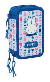 Safta Plumier Triple 37 Pièces pour Crayons - Dimensions : 12,5 x 19,5 x 5,5 cm