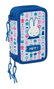 Safta Plumier Triple 37 Pièces pour Crayons - Dimensions : 12,5 x 19,5 x 5,5 cm