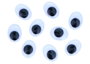 Innspiro Ojos mobiles noirs autoadhésifs ovales 10x13mm, 70 unités