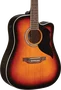 EKO Guitare Acoustique Dreadnought Ranger 6 A/E Cutaway - Brown Sunburst
