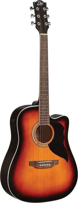 EKO Guitare Acoustique Dreadnought Ranger 6 A/E Cutaway - Brown Sunburst