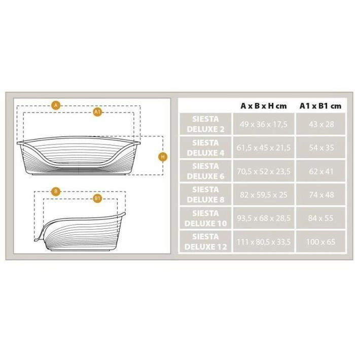 Ferplast Panier-Corbeille SIESTA DELUXE Bordeaux Taille 4