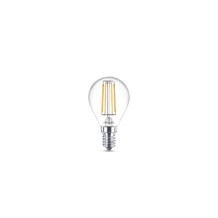 Philips Pack de 2 Ampoules LED E14 P45 4,3W 470Lm 2700K Philips Pack de 2 Ampoules LED E14 P45 4,3W 470Lm 2700K