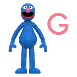 Super7 Sesame Street Figurine ReAction Wave 05 Grover 10 cm
