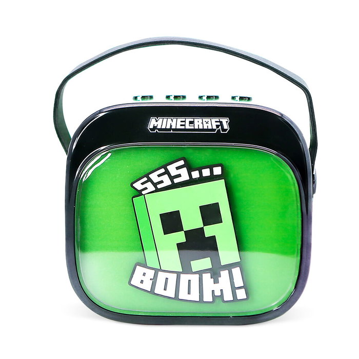 OTL TECHNOLOGIES Altavoz y Micro Karaoke LED Minecraft OTL TECHNOLOGIES Altavoz y Micro Karaoke LED Minecraft