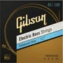 Gibson Juego Bajo Nickel Flatwound Cordes pour Basse Long Scale Medium 45-100