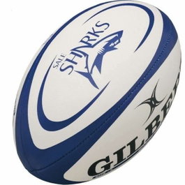Gilbert Ballon de rugby REPLICA - Sharks - Taille Midi