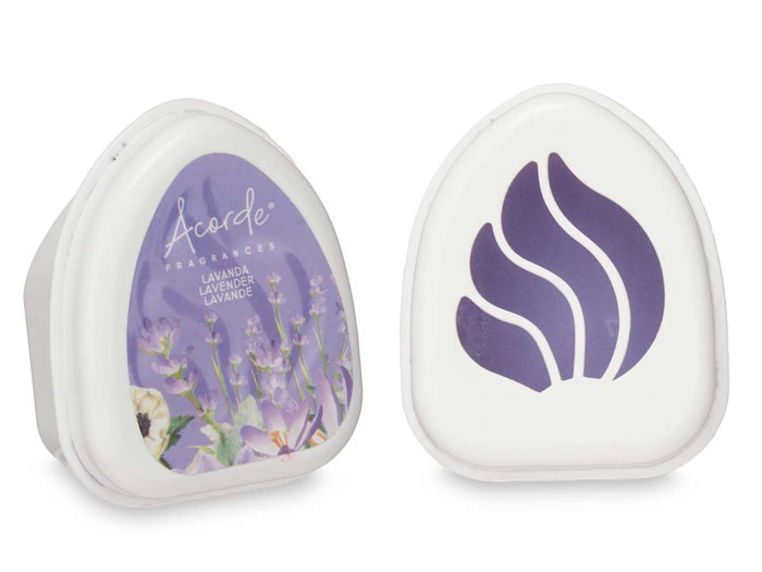 Acorde Lot de 4 désodorisants mini lavande en gel violet 50g 24x7x4 cm (Set de 12)