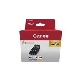 Canon CLI-526 - Multipack 3 cartouches d'encre Cyan, Magenta et Jaune - Compatible PIXMA MX885, MG6250, iX6550 et autres