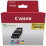 Canon CLI-526 Multipack Cartouches d'encre Cyan, Magenta, Jaune - 3 x 9 ml