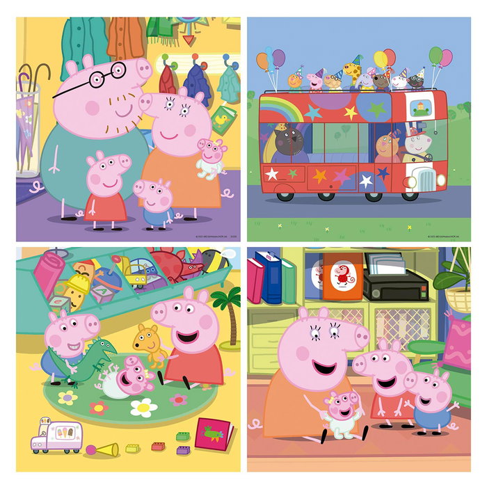 Educa Maleta Puzzles Progressifs Peppa Pig (6, 9, 12 et 16 pièces)​