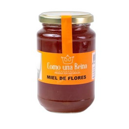 COMO UNA REINA Miel de fleurs en pot en verre 500 g