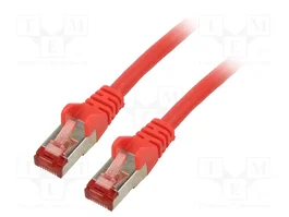 GOOBAY Câble Ethernet Cat 6 S/FTP Rouge 10m