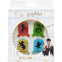 ERIK - Set de 4 pins émaillés Harry Potter thème Poudlard (Hogwarts) - Taille 2,5x4cm