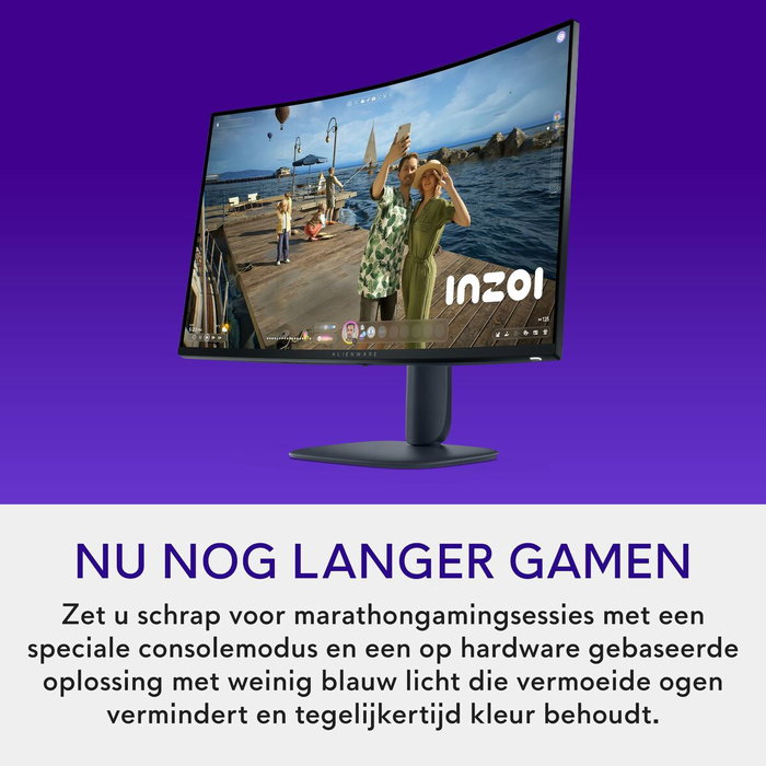 Dell AW3225DM Moniteur Gaming Incurvé 32 pouces QHD 180Hz