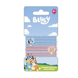 Cerdá Accessoires Pelo Elásticos Bluey 8 Pièces Bleu