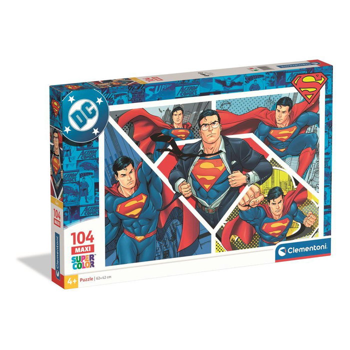 Clementoni Puzzle Superman Maxi Super Color 104 pièces Clementoni Puzzle Superman Maxi Super Color 104 pièces