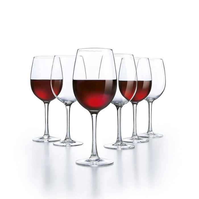 Arcoroc Verres à Vin Vina 58 cL - Lot de 6 en Verre Transparent