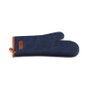 Le Creuset 45100327760800 Gant de four en coton et cuir bleu denim foncé lavable
