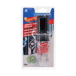 SUPERTITE Adhésif Époxy 2 Composants en Seringue 25ml